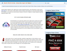 Tablet Screenshot of giochiaamsonline.com